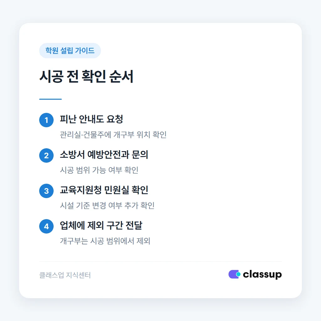 시트지 시공 전 확인 순서