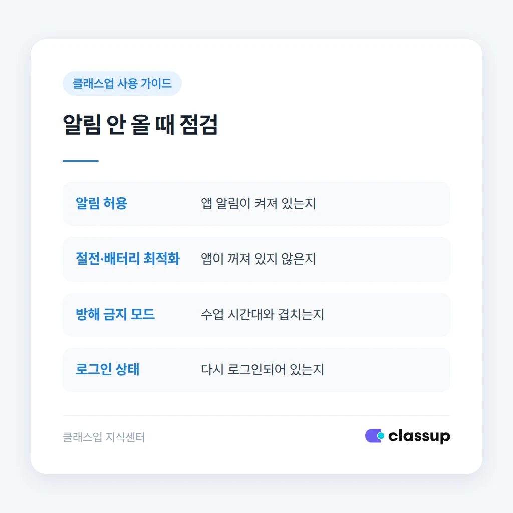 알림을 막는 휴대폰 설정 네 가지 비교