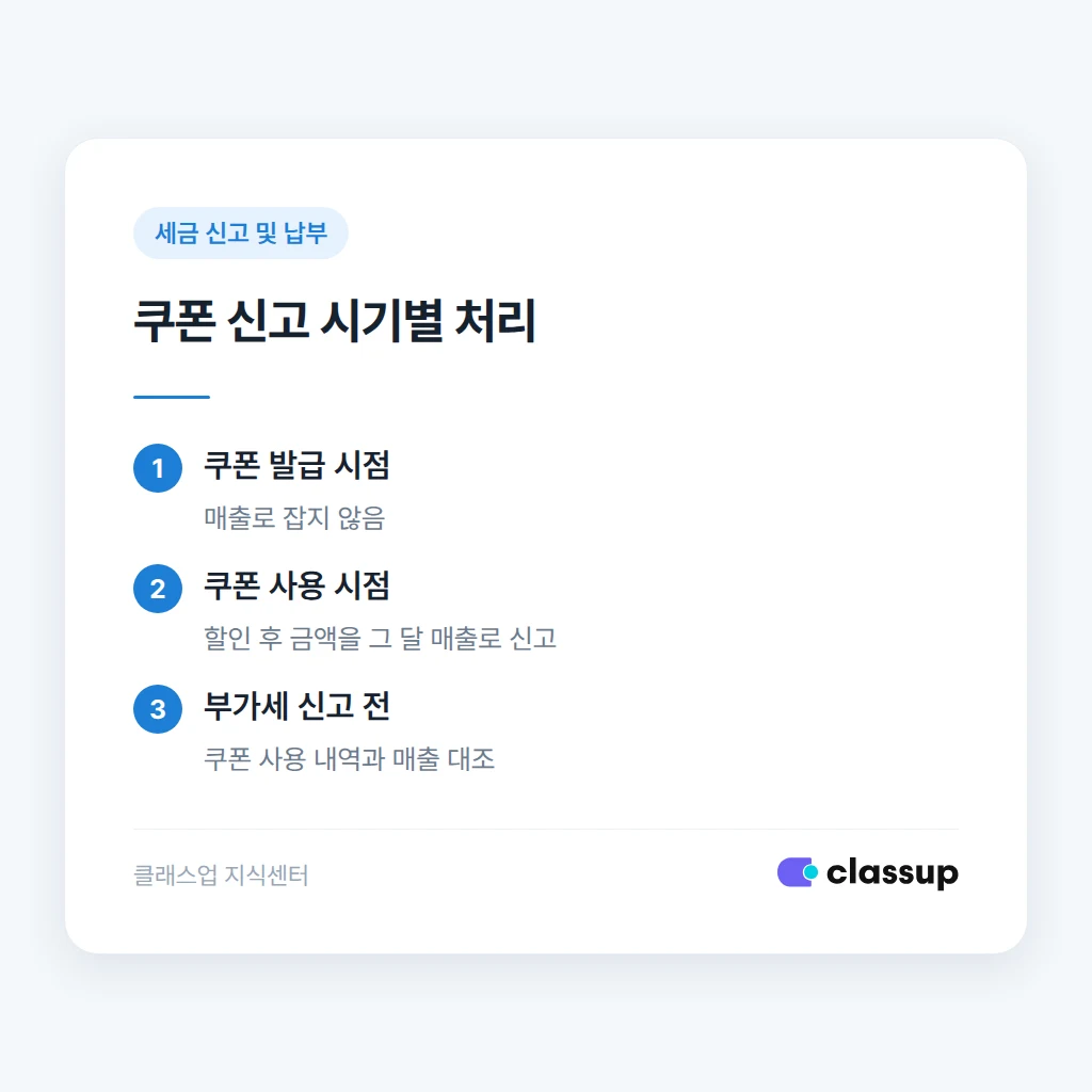 쿠폰 적용 후 수강료 안내 문구 예시