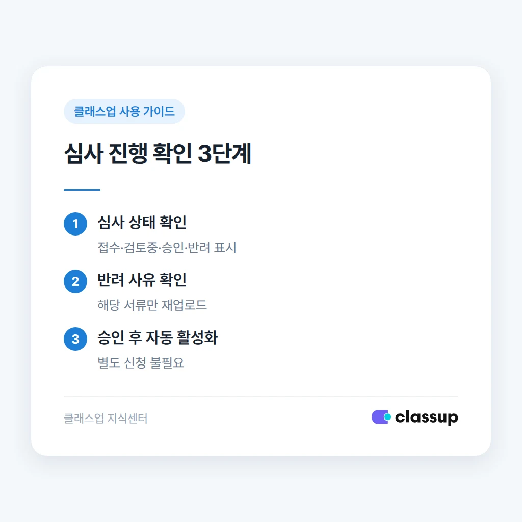 사업자 형태별 필요 서류 비교