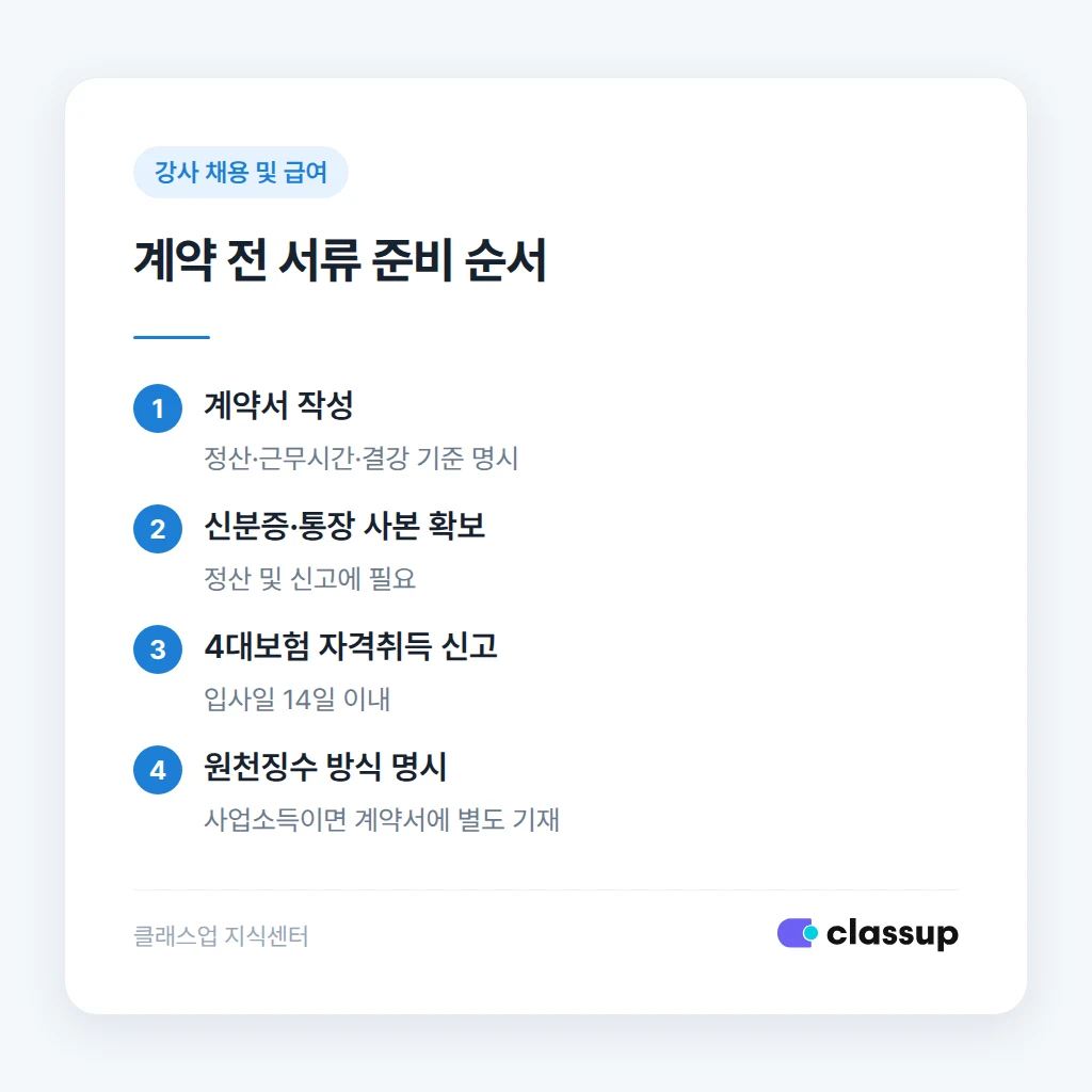 시간강사 4대보험 판단 시 흔히 틀리는 지점