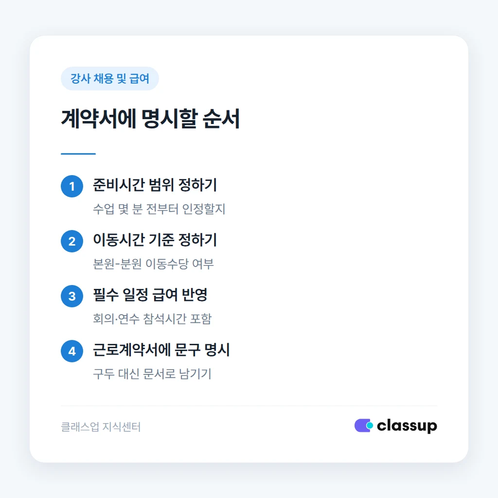 근로계약서 명시 항목과 흔한 실수