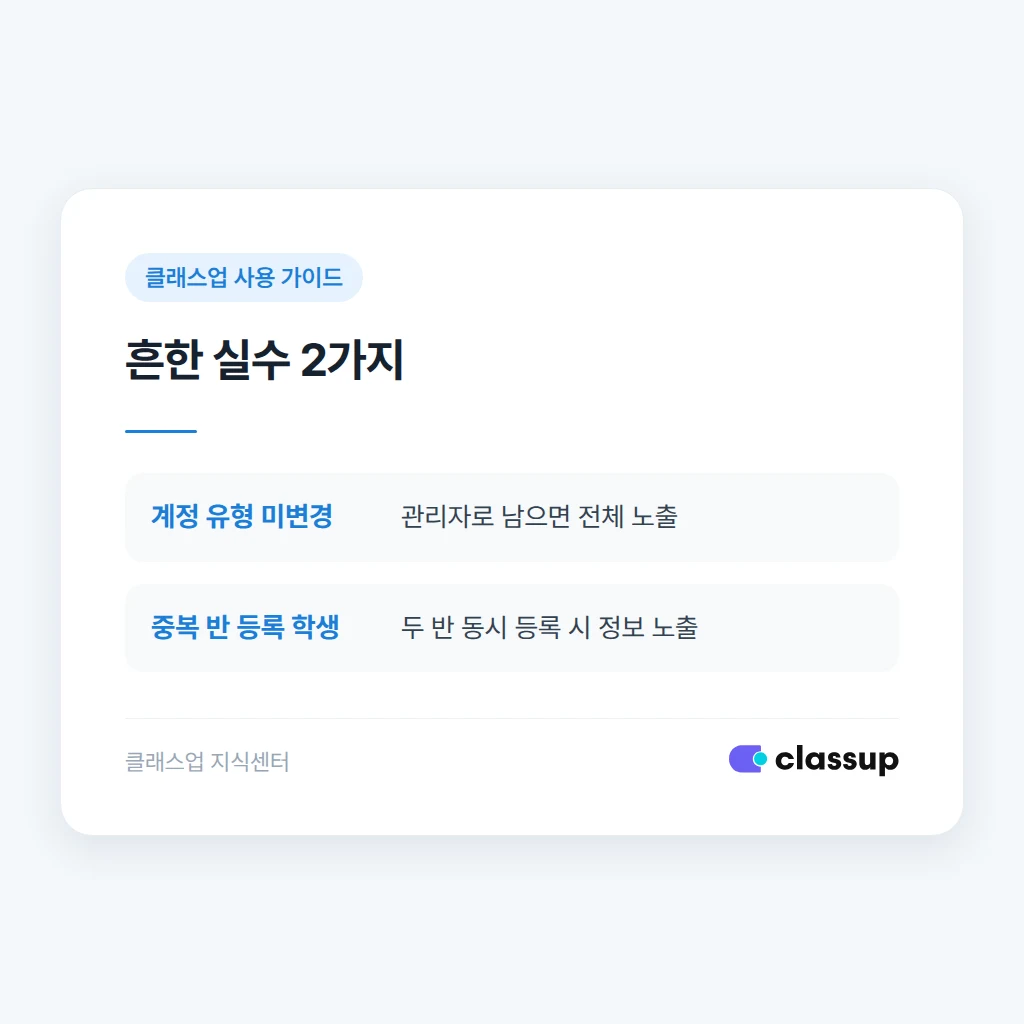 권한 설정이 적용되지 않는 흔한 실수 사례